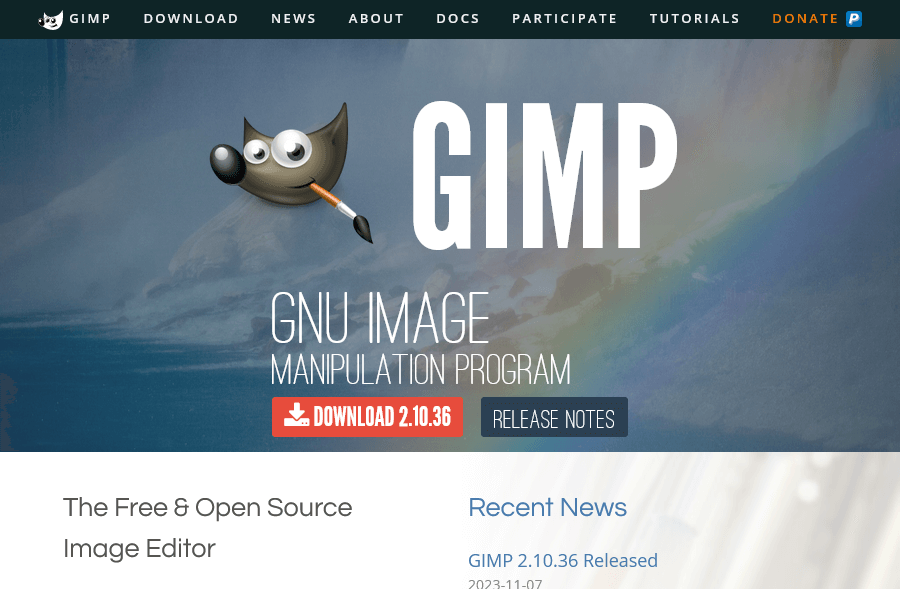 GIMPの最新版をダウンロードする方法