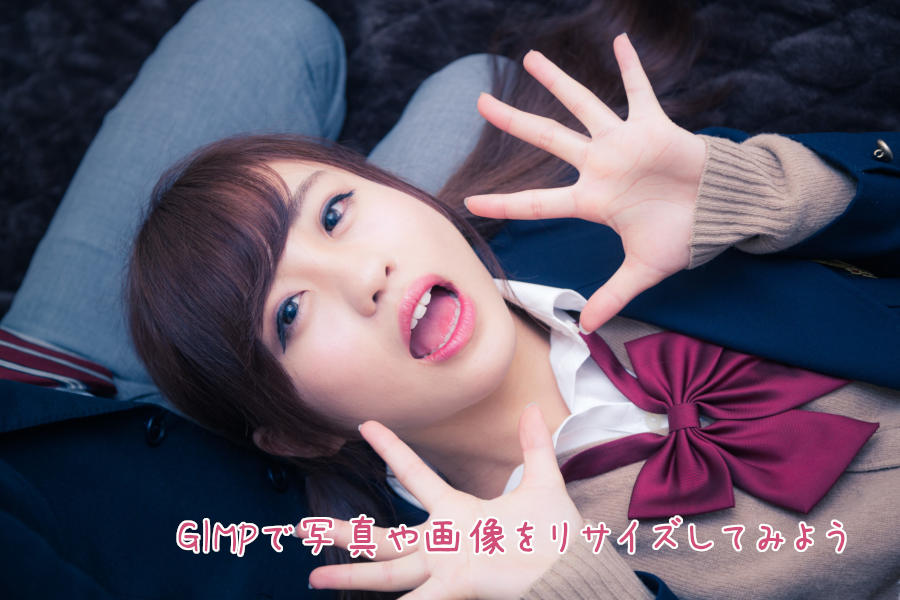 GIMPで写真や画像を簡単にリサイズ