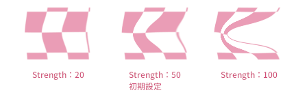 Strength設定の比較