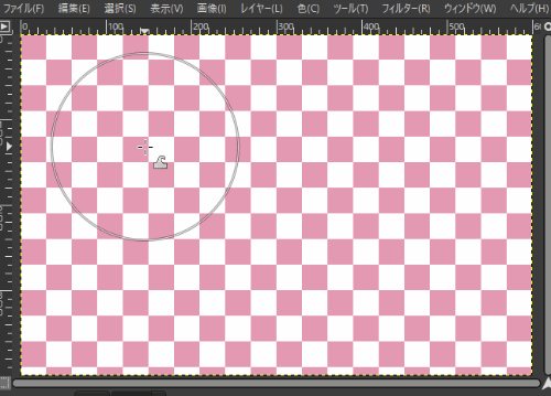 元の画像を変形している様子