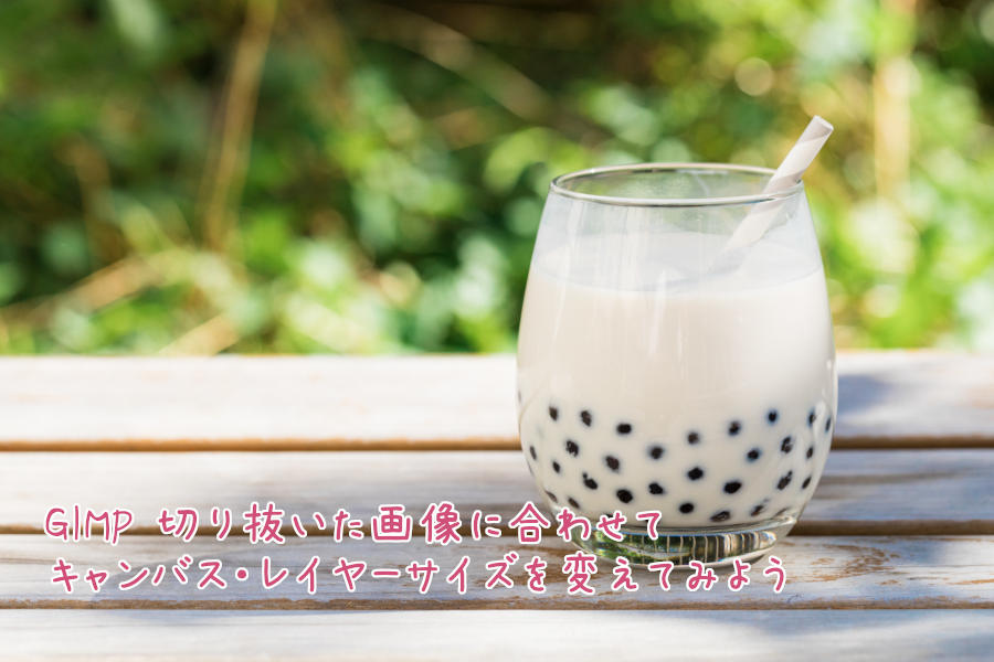 GIMP 切り抜いた画像に合わせてキャンバス・レイヤーサイズを変えてみよう