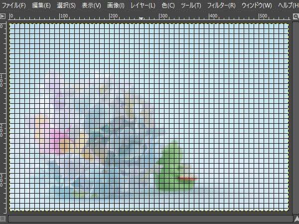 グリッドを表示できた